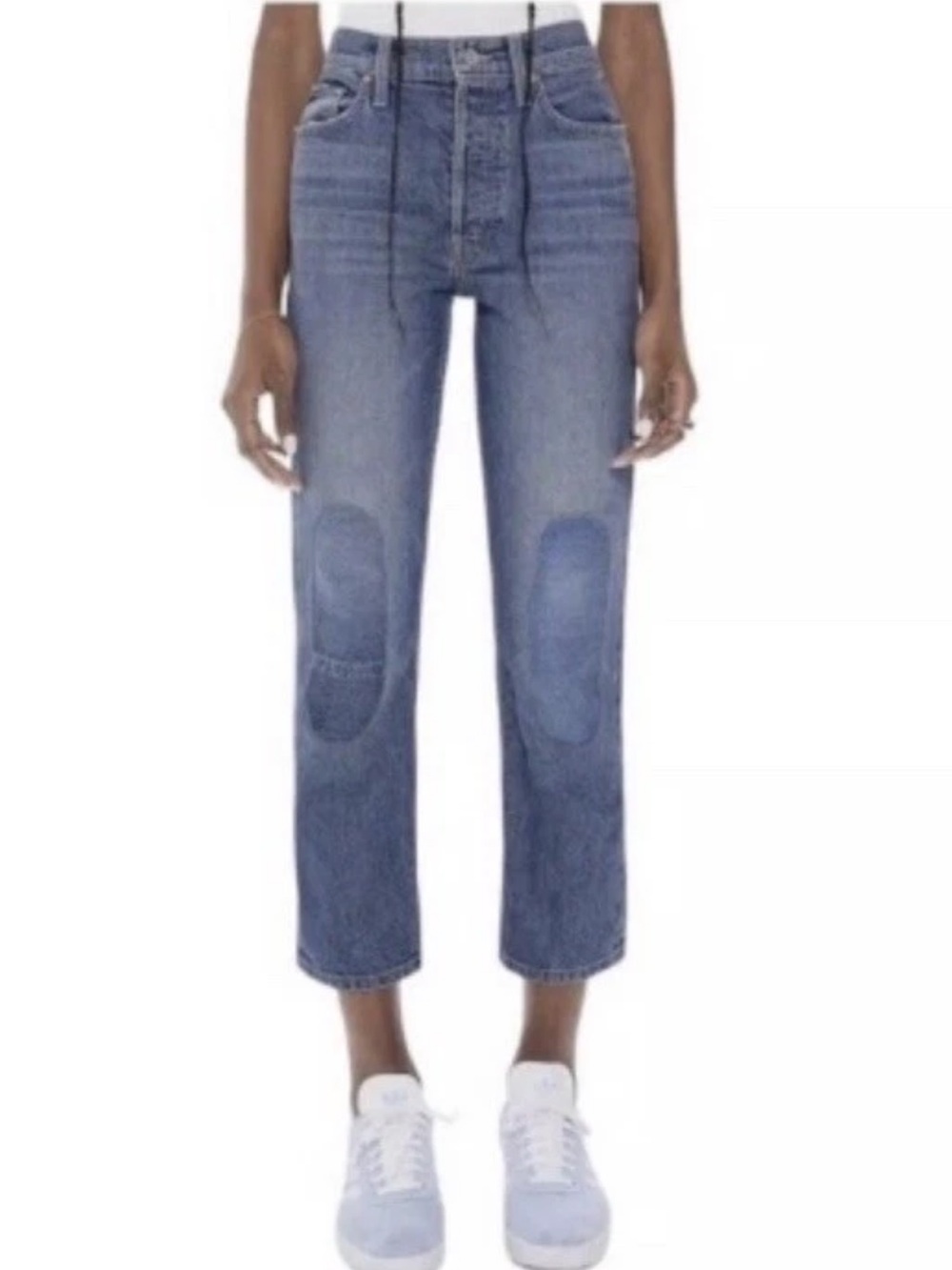 MOTHER Jeans The Tomcat Kneeling on Stones Knee Patches Size 29 Cropped